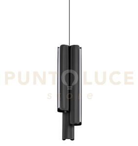 Dorica lampadario a sospensione 9,5cm led 3000k 27w 2950 lm nero c