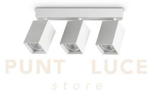 Dynamite faretto bianco orientabile 3 luci attacco gu10 27,5cm lamp