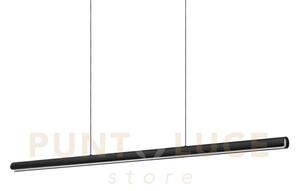 Dorica lampadario a sospensione 140cm led 3000k 35w 3900 lm nero c