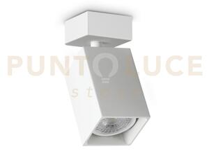Dynamite faretto bianco orientabile 1 luce attacco gu10 5,7cm quadr