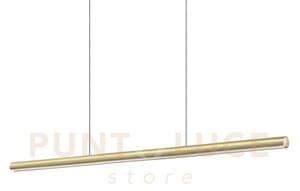 Dorica lampadario a sospensione 140cm led 3000k 35w 3900 lm ottone