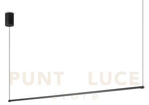 Essence sospensione round led 2700k 19w 2100lm nera 115cm