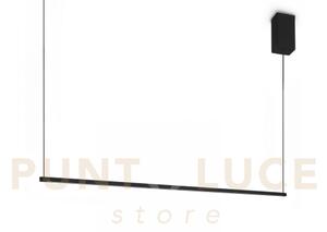 Essence sospensione square led 3000k 19w 2250lm nera 115cm