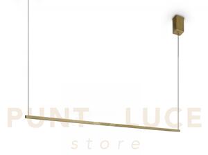 Essence sospensione square led 3000k 19w 2250lm ottone 115cm