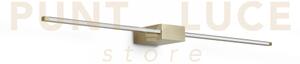 Essence square applique a parete 12 w on-off 1250 lm 3000 k ottone 
