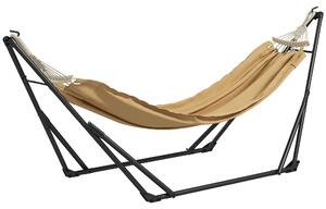 Outsunny Supporto con amaca pieghevole in acciaio, 2 in 1 per amaca o sedia sospesa, borsa di trasporto inclusa 263L x 89l x 100H cm
