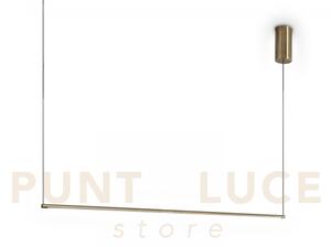 Essence sospensione round led 3000k 19w 2250lm ottone 115cm