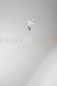 Faretto in alluminio bianco binario 1 luce attcco gu10 5,3cm