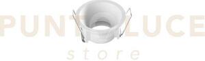 Faretto da incasso obon tondo bianco in alluminio ip65 66x35mm 1 lu