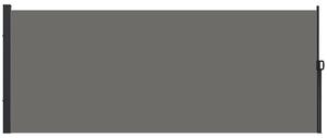 Outsunny Store laterale brise-vue paravento retrattile 4 x 1,80 m alluminio poliestere anti-UV alta densità 180 g/m² grigio scuro