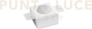 Faretto da incasso in gesso verniciabile modus in gesso 1 luce atta