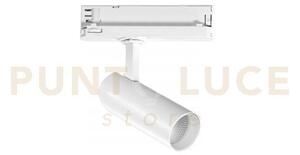 Faro binario led action bianco in alluminio 13w 1175lm 3000k 21,7x1