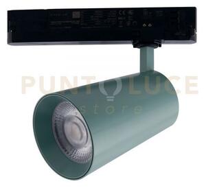 Faro binario led kone verde in alluminio 24w 2365lm 4000k 22,4x13x8