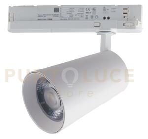 Faro binario led kone bianco in alluminio 13w 1175lm 4000k 20,5x11x