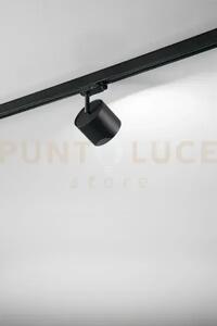 Faretto in alluminio nero binario d.10cm 1 luce attacco gx53 orient