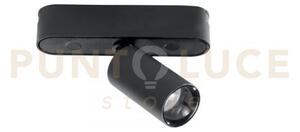 Faro binario led bernini 48v nero in alluminio e termoplastica 5w 5