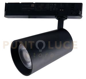 Faro binario led kone nero 30w 2750lm 2500k cri90 24,5x15x10cm