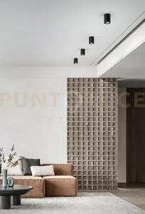 Faretto-plafoniera in alluminio nero centric 1 luce attacco gu10 d