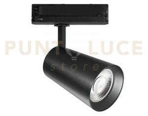Faro binario led kone nero in alluminio 42w 4230lm 4000k 24,5x15x10