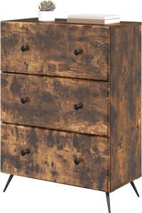 Cassettiera - Mobile contenitore con cassetti - Ideale per organizzare e riporre oggetti - 3 cassetti - Dimensioni: 66 x 345 x 90 cm