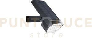Faro solare led iris nero 1,8w 200lm 2700-6500k 17,9x10x15 cm senso