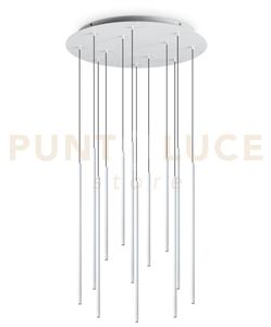 Filo lampadario a sospensione led 2700k 2050lm 19w 60cm bianco