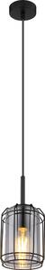 Globo Lighting lampada a sospensione in metallo nero opaco, 1x E27