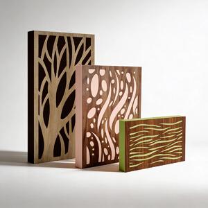 Pannello Decorativo Varnour con Diffusore - 130x64x11cm - 64x54x6cm