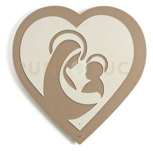 Icona cuore beige,avorio