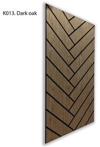 Pannelli Acustici Freja con Motivo Parquet 120x60x0.9cm - Rovere Scuro