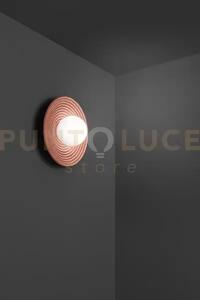 Huevo applique in cemento e metallo terracotta luce attacco e27 d