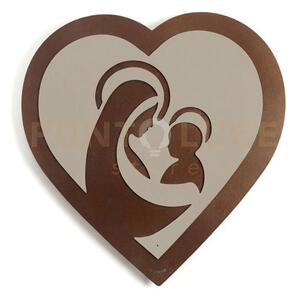 Icona cuore bronzo,sabbia