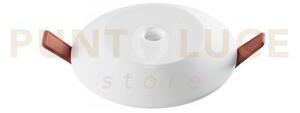 Incasso led hall in gesso bianco tondo 6w 530lm 4000k d.120mm in ge