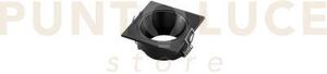 Incasso eleven nero quadrato in alluminio ip20 55x55mm 1 luce attac