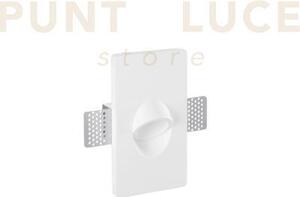 Incasso estro tondo in gesso 1 luce attacco mini gu10 160x90x67mm