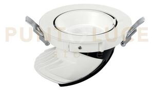 Incasso led delta bianco in alluminio 30w 3860lm 4000k 11x11x14 cm