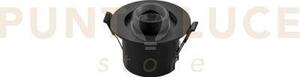 Incasso led sider nero 6w 710lm cct 3000 e 4200 e 6500k 90x90x70mm