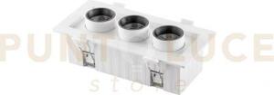 Incasso led sider bianco 16w 2130lm cct 3000 e 4200 e 6500k 188x90x