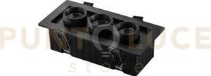 Incasso led sider nero 16w 2130lm cct 3000 e 4200 e 6500k 188x90x70mm