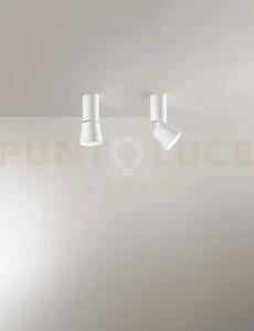 Kone faretto in alluminio bianco con rotazione e inclinazione led 1