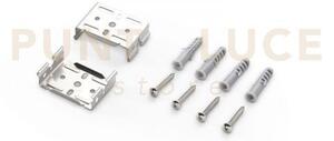 Kit 2 pezzi staffe busbar per fissaggio a plafoniera