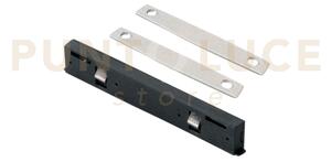 Kit giunto lineare per sistema binario deva on-off nero in alluminio