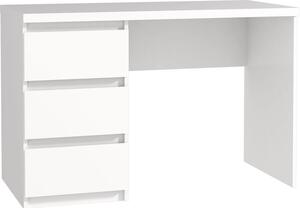 Scrivania >Balu< in bianco opaco - 108x72,5x50 cm (LxAxP)