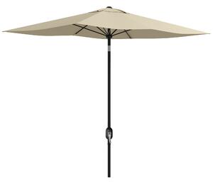 Outsunny Ombrellone rettangolare inclinabile 2x3 m con manovella tessuto in poliestere impermeabilizzato ad alta densità 180g/m² crema | Aosom Italy