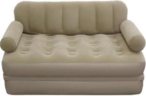 Divano gonfiabile - Materassino gonfiabile da giorno - Ideale per campeggio e viaggi - Gonfiaggio automatico - 190 x 150 cm - Colore kaki