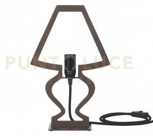 Lampada da tavolo design silhouette piccola fango
