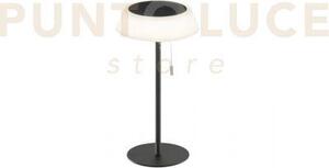 Lampada da tavolo solare ricaricabile led jin nera 1,2w 3000k 112lm