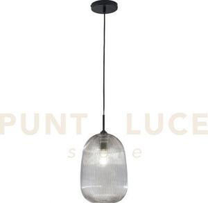 Lampadario a sospensione duke grigia in vetro 1 luce attacco e27 d2