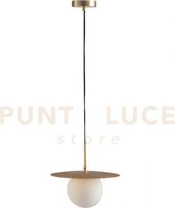 Lampadario a sospensione chaplin oro 1 luce attacco g9 30x30x159,8c