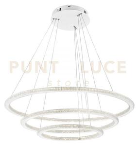 Lampadario a sospensione led bryant bianca 100w 11900lm 4000k 80-60